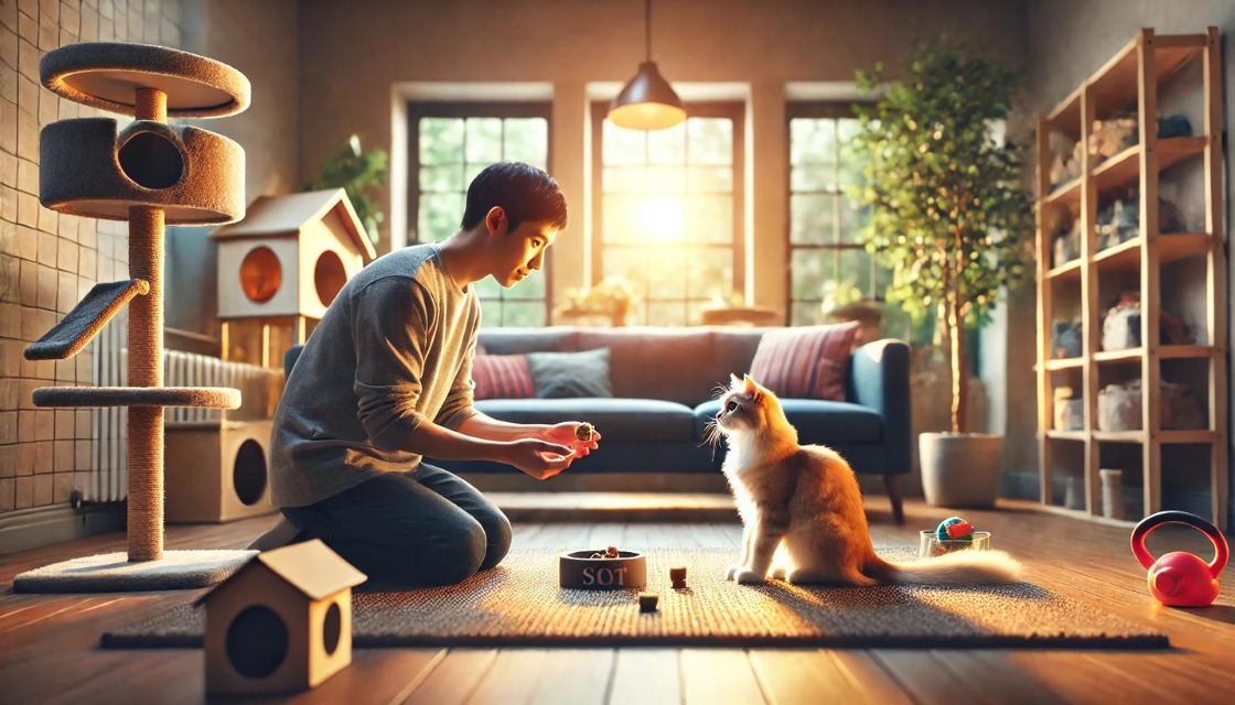 آموزش به گربه ها