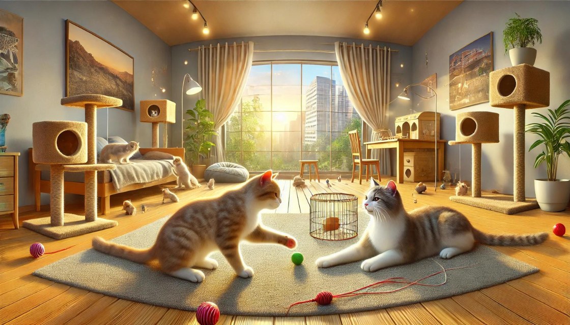 تعامل اجتماعی گربه ها