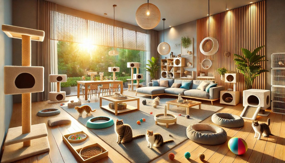 محیط زندگی مناسب برای گربه ها